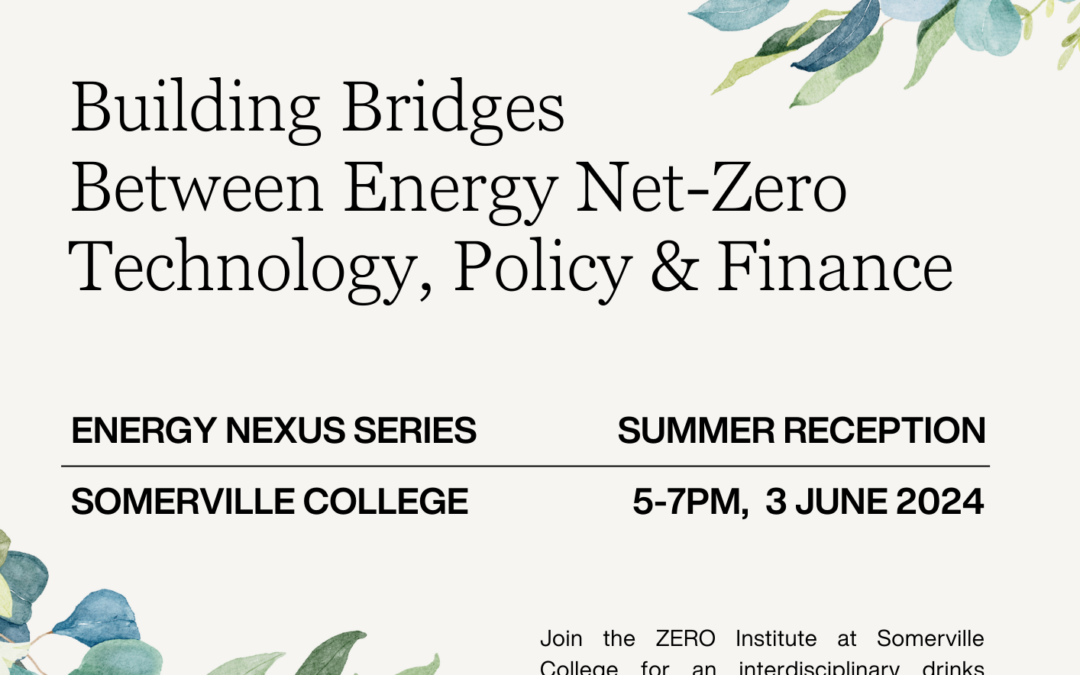 Building Bridges between Energy Net Zero Technology, Policy and Finance