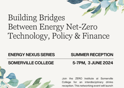 Building Bridges between Energy Net Zero Technology, Policy and Finance