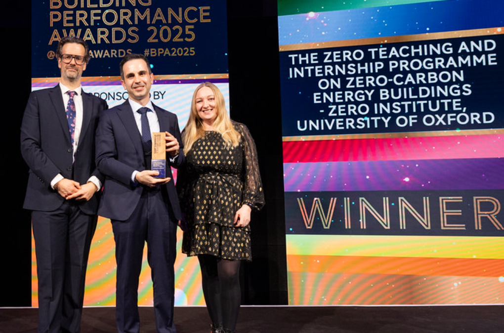 ZERO Institute wins the CIBSE Award 2025