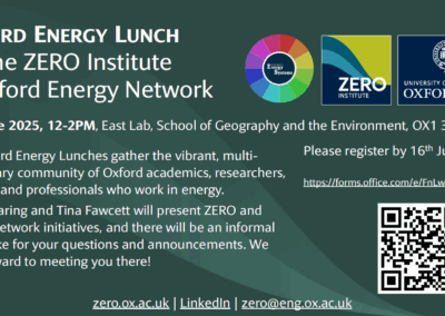 OXFORD ENERGY LUNCH, Trinity Term 2025