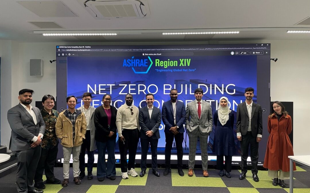 Oxford DPhil Students to represent the UK in ASHRAE European Competition on Zero Carbon Data Centres