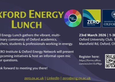 Oxford Energy Lunch HT2026 – by the ZERO Institute & Oxford Energy Network