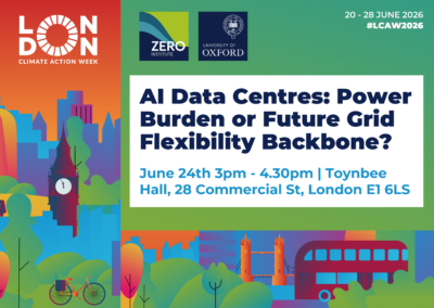 London Climate Action Week | AI Data Centres: Power Burden or Future Grid Flexibility Backbone?