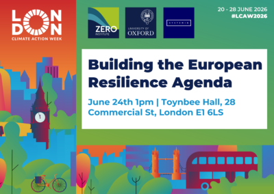 London Climate Action Week | Building the European Resilience Agenda