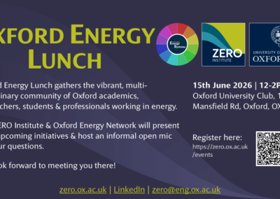 Oxford Energy Lunch TT2026 – by the ZERO Institute & Oxford Energy Network