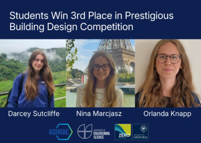 Oxford Engineering Students Win 3rd Place in Prestigious Sustainable Design Competition