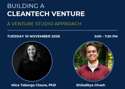 Building a Cleantech Venture: A Venture Studio Approach