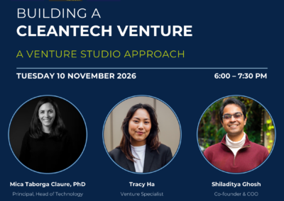 Building a Cleantech Venture: A Venture Studio Approach
